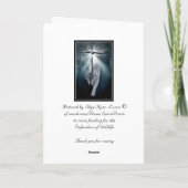 Het Lege Wenskaart van de Steun van de wolf & van Kaart (Achterkant)