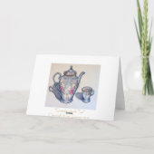 Het lege WENSKAART van de Thee van de grootmoeder Kaart (Achterkant)