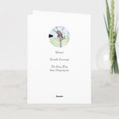 Het Lege Wenskaart van de "versie" Kaart (Achterkant)