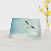 Het Lege Wenskaart van de zeemeeuw Kaart (Gele Bloem)