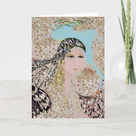 Het Lege Wenskaart van de Zigeuner van de woestijn Kaart (Voorkant)