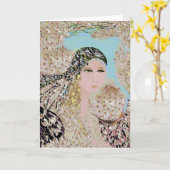 Het Lege Wenskaart van de Zigeuner van de woestijn Kaart (Gele Bloem)