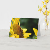 Het Lege Wenskaart van de zonnebloem Kaart (Gele Bloem)