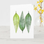 Het Lege Wenskaart van het Blad van de laurier Kaart (Gele Bloem)