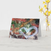 Het Lege Wenskaart van het Hart van Graffiti Kaart (Gele Bloem)