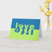 Het lege wenskaart van het LEVEN van de LIEFDE Kaart (Gele Bloem)