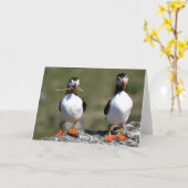 Het lege wenskaart van het Paar van de Kaart (Gele Bloem)