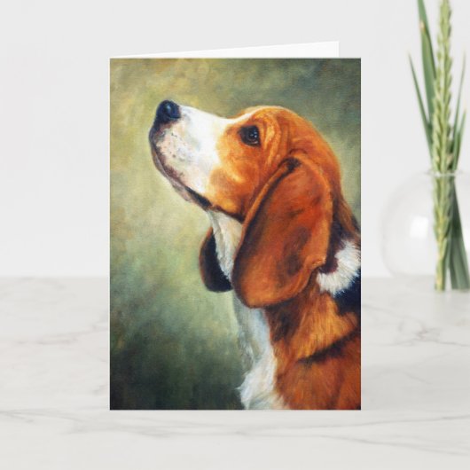 Het Lege Wenskaart van het Portret van de Hond van Kaart (Voorkant)