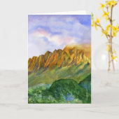 Het Lege wenskaart van Kauai Hawaï van de Klippen Kaart (Gele Bloem)