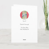 "Het Lege Wenskaart van Li Jia" Kaart (Achterkant)