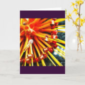 Het Lege Wenskaart van oranje Protea van het Kaart (Gele Bloem)