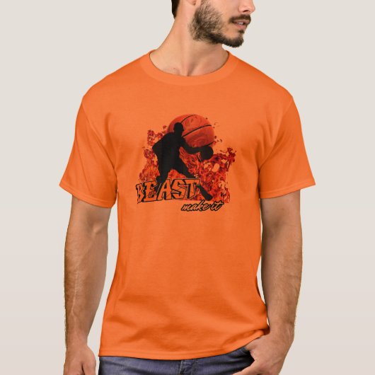 Het legendarische basketbalvuurbeest t-shirt (Voorkant)