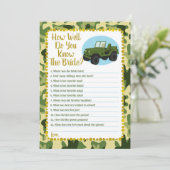 Het leger Camo hoe goed ken je het spel? Kaart (Staand voorkant)