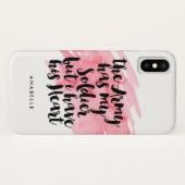 Het leger heeft mijn soldaat maar ik heb zijn hart Case-Mate iPhone case (Achterkant (horizontaal))