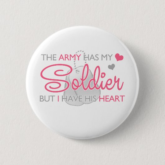 Het leger heeft mijn soldaat ronde button 5,7 cm (Voorkant)