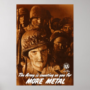 Het leger rekent op je. poster