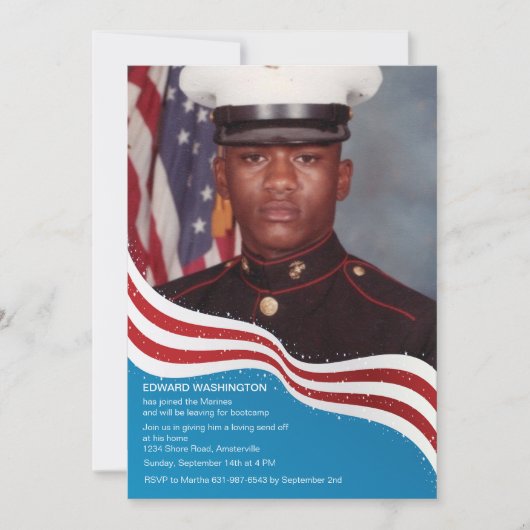 Het leger van de Patriottische Banner stuurt van p Kaart (Voorkant)