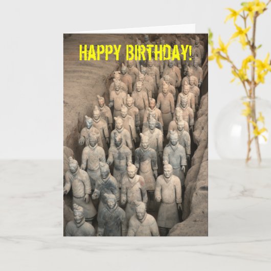 Het Leger van het terracotta Kaart (Gele Bloem)
