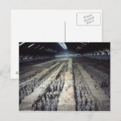 Het leger van het Terracotta, Xian, China, Briefkaart (Voorkant / Achterkant)