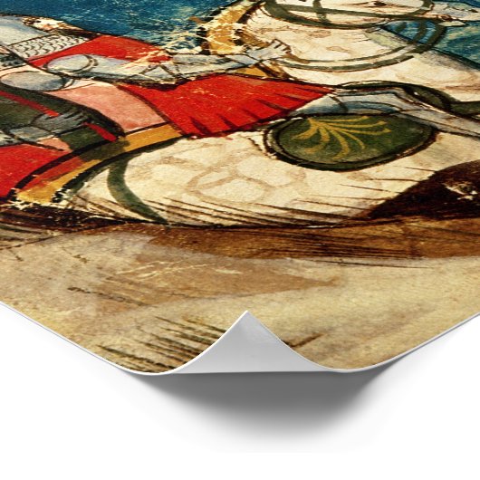 Het Leger van Karel de Grote en het Vervoer Poster (Hoek)