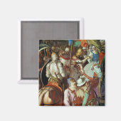 Het leger van Saracen buiten Parijs, 730-32 AD Magneet (Voorkant / Achterkant)