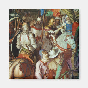 Het leger van Saracen buiten Parijs, 730-32 AD Magneet