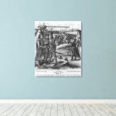 Het leger van Tadeusz Kosciuszko, 1794 Canvas Afdruk (Insitu (Houten vloer))