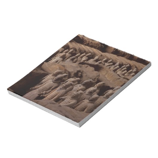 Het Leger van terra cotta strijders in keizer Qin Notitieblok (Linkerzijde)