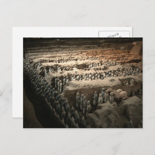 Het leger van Terracotta Briefkaart (Voorkant / Achterkant)