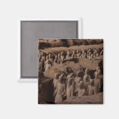 Het leger van terracotta krijgers bij keizer Qin Magneet (Voorkant / Achterkant)