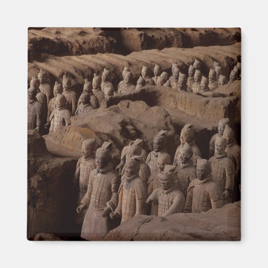 Het leger van terracotta krijgers bij keizer Qin Magneet (Voorkant)