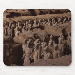 Het leger van terracotta krijgers bij keizer Qin Muismat