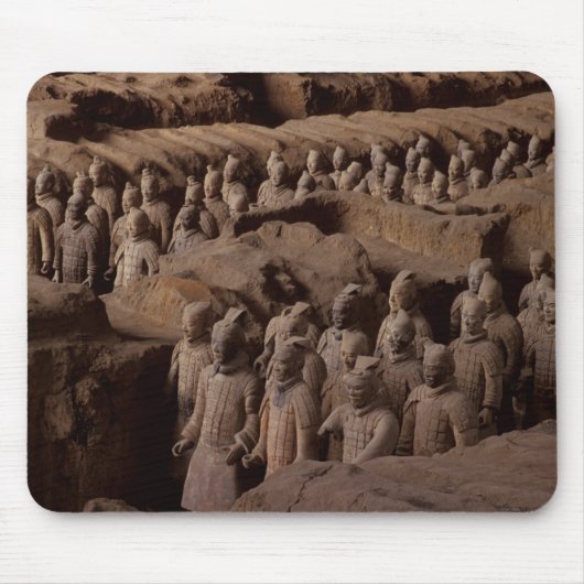 Het leger van terracotta krijgers bij keizer Qin Muismat (Voorkant)