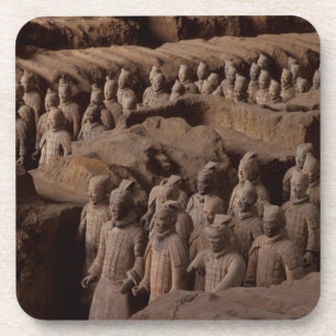 Het leger van terracotta krijgers bij keizer Qin Onderzetter