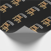 Het leiden maakt grappige delen van Pun Dark BG do Cadeaupapier (Hoek)