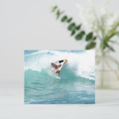 Het leiden van de golven briefkaart (Staand voorkant)