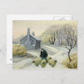 Het leiden van de Schapen Briefkaart (Voorkant / Achterkant)