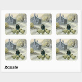 Het leiden van de Schapen Vierkante Sticker (Vel)