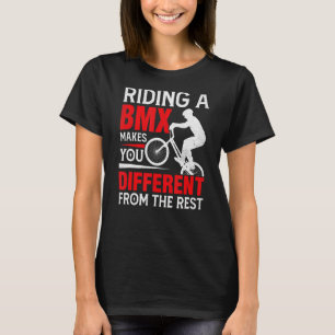 Het leiden van een BMX maakt u van rest BM verschi T-shirt