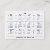 Het leiden Visitekaartjes met Spaans Kalender (Voorkant)