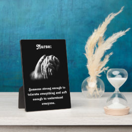 Het leiden Zuster met Krachtig Citaat Fotoplaat