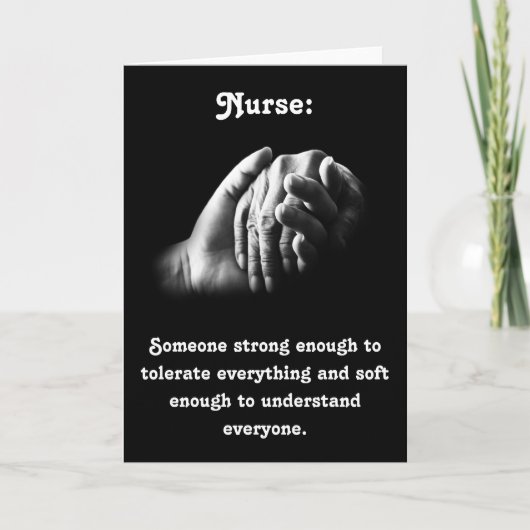 Het leiden Zuster met Krachtig Citaat Kaart (Voorkant)