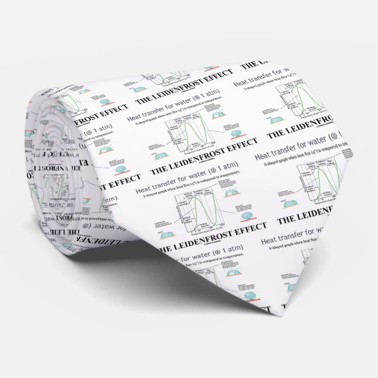 Het Leidenfrost-effect (chemiewater) Stropdas (Opgerold)