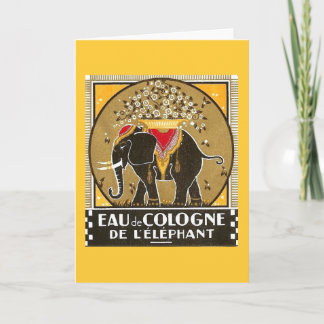 Het l'elephant Wenskaart van het eau de cologne DE Kaart