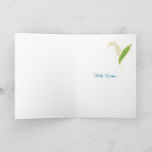 Het lelietje-van-dalen mag Verjaardag kaarden, Kaart (Binnen)