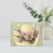 Het Lelietje-van-dalen van de Krokus van het Feestdagenkaart (Staand voorkant)