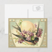 Het Lelietje-van-dalen van de Krokus van het Feestdagenkaart (Voorkant / Achterkant)