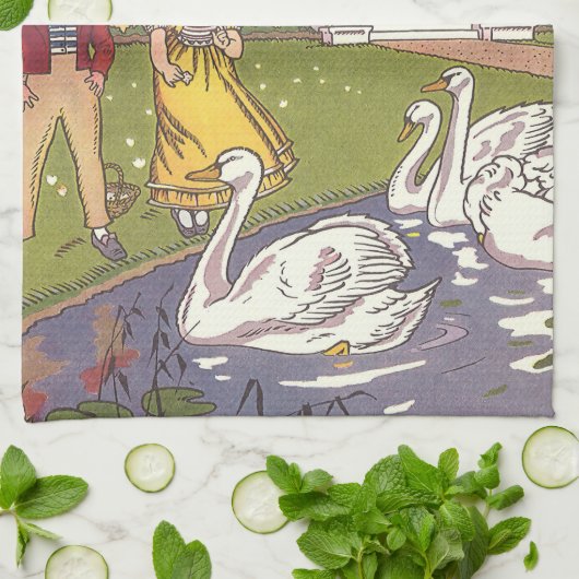 Het Lelijke Eendje, Klassiek Sprookje van Hauman Theedoek (Gevouwen)