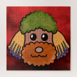 Het lelijke gezicht van de hond Jigzaag Puzzle Legpuzzel