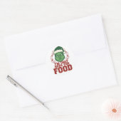 Het lelijke kerst-ereteken 🎄☠️ ronde sticker (Envelop)